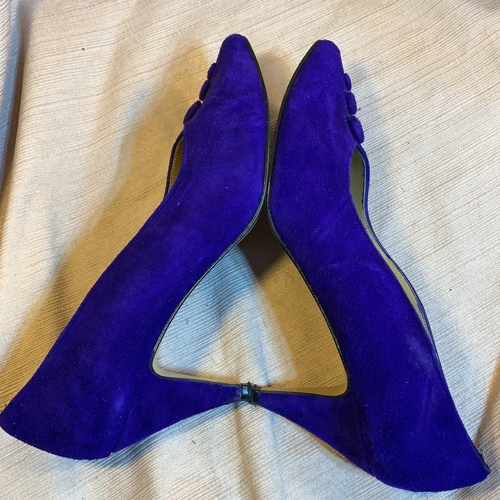 Morgan Taylor Old Hollywood leather vintage pumps